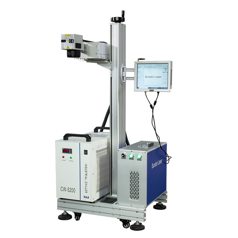 3W Fly Laser Marking Machine PPR PVC Pipes N95 Masks Flying Laser Coding Machine