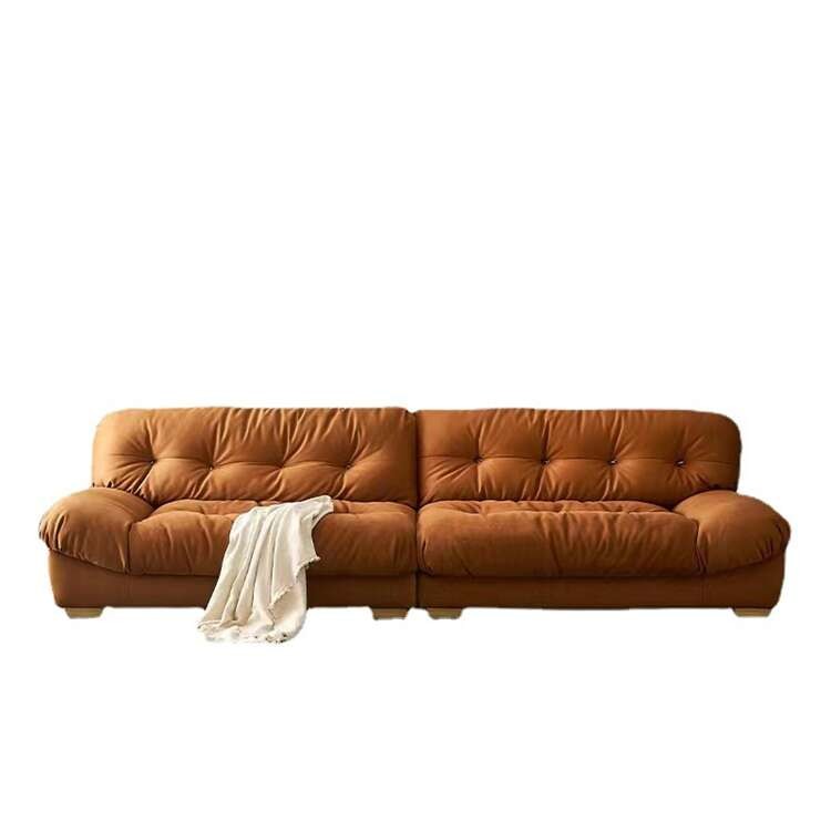 Apartment Royal Furniture Leather Sofa High Density Sponge Custom Sectional Sofa