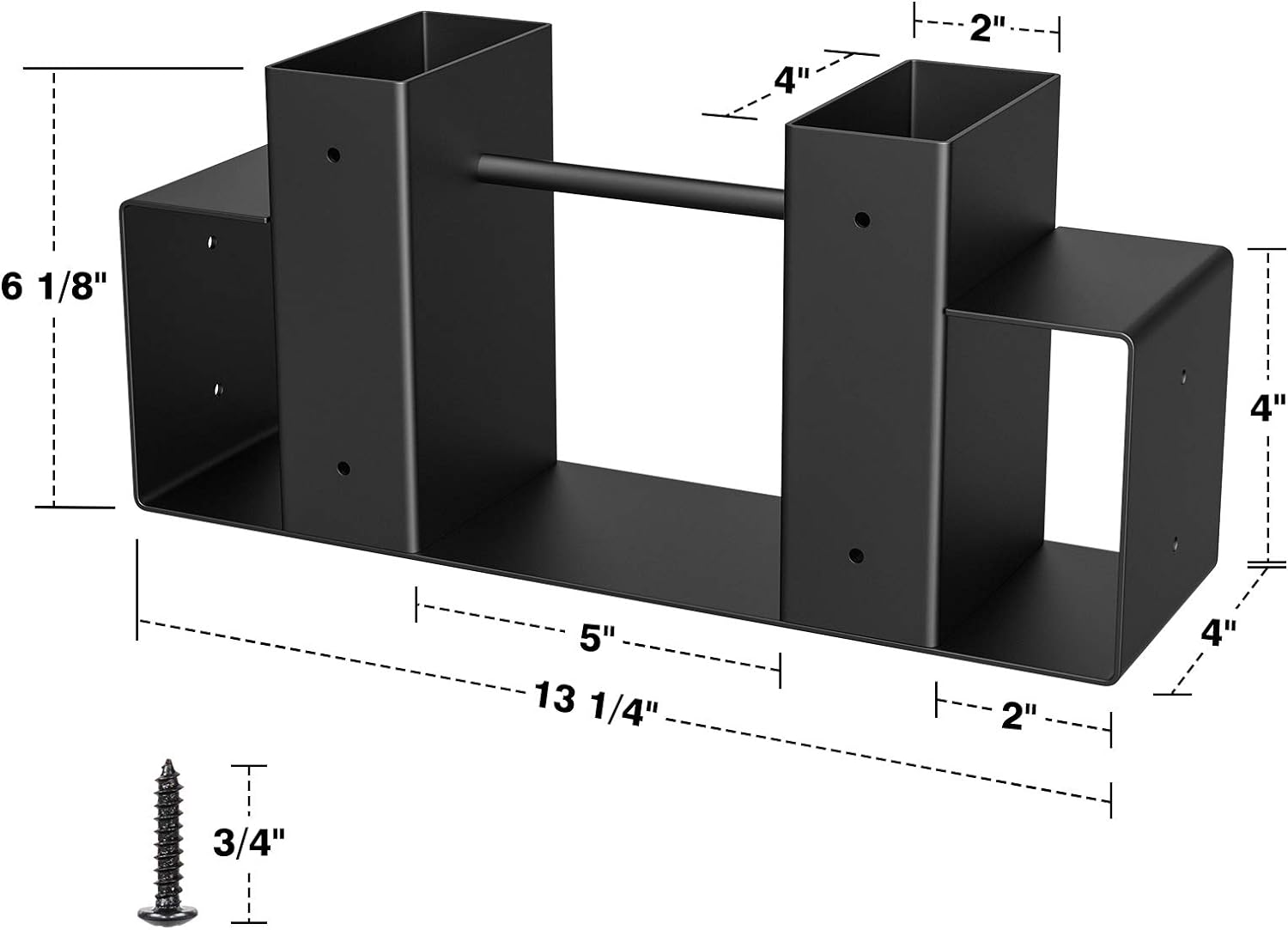 Easy to Carry and Store Firewood Rack Heavy Duty Brackets Kit for Indoor and Outdoor