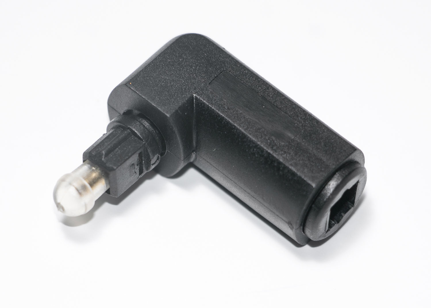 TV DVD Optical Fiber Accessories 90 Degree Male To Female Connector