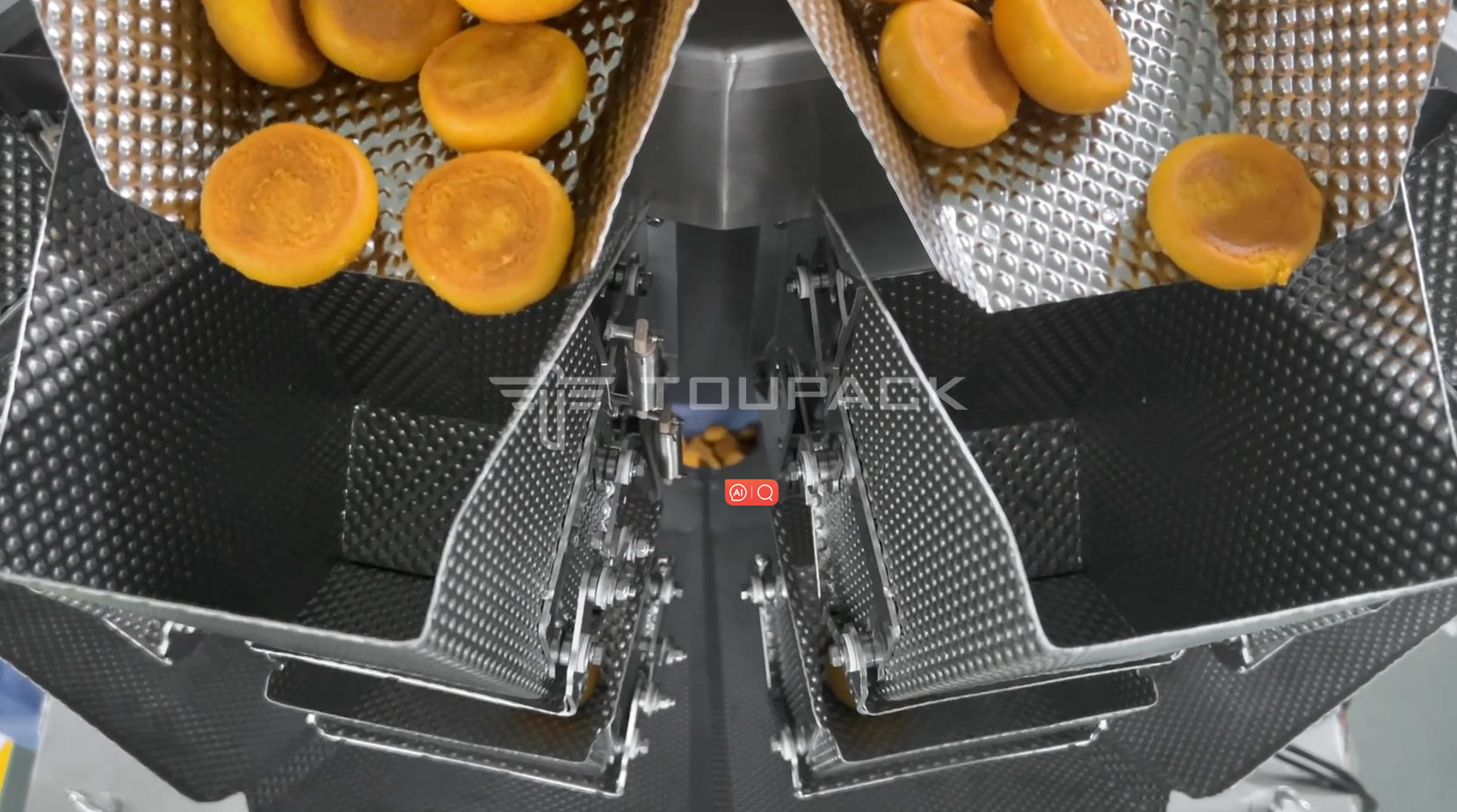 Automatic Multihead Weigher Pouch Mini Croissant Bun Small Bread Granule Vffs Packing Machine