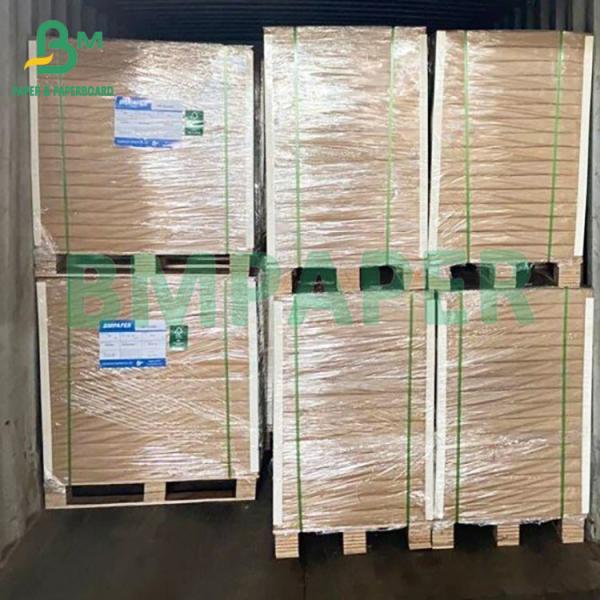 Non Fluorescent White Food Grade One Sided Coated Food Card For Solid Food