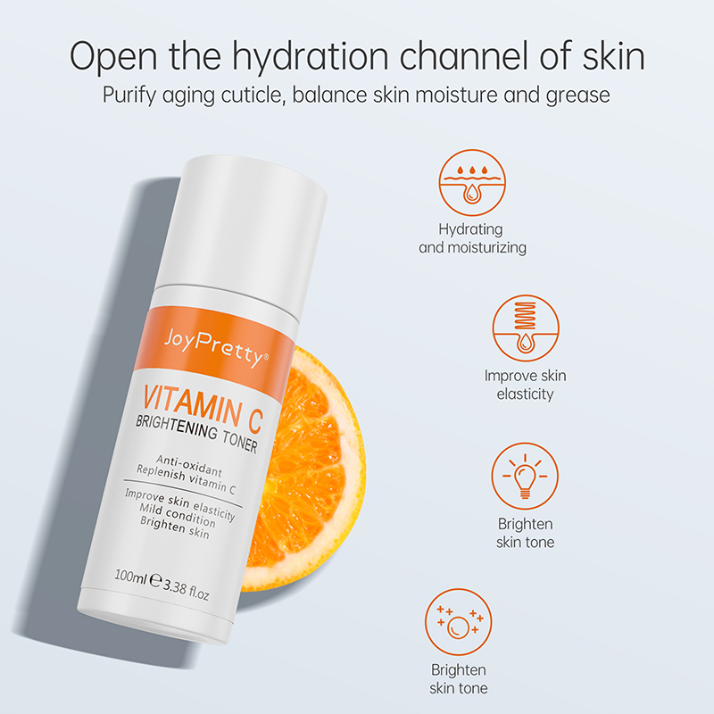 OEM/ODM Private Label Natural Organic Facial Hydrating Beauty Skin Care Face Toner Vitamin C Water for Face