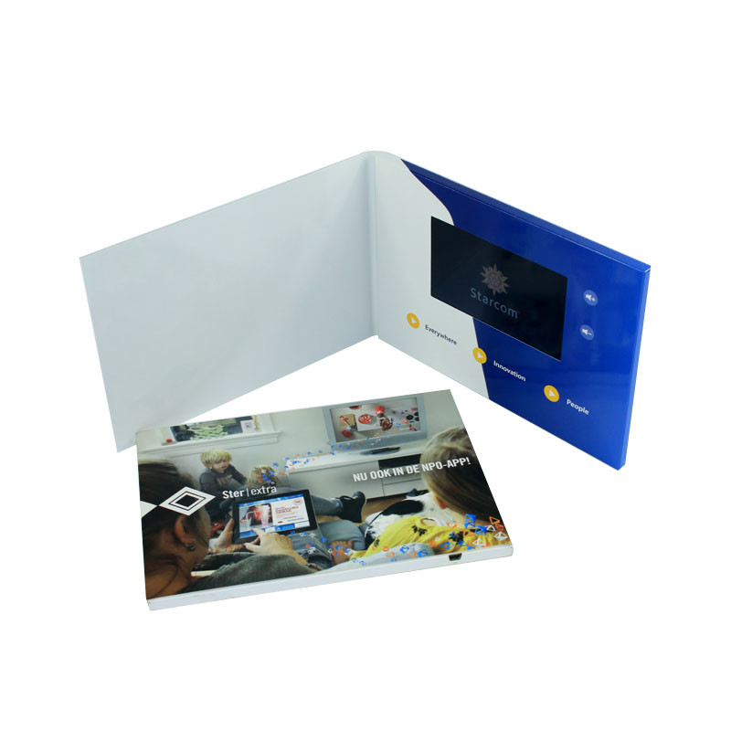7 inch promotional video player,custom print LCD video mailer for new product video marketing