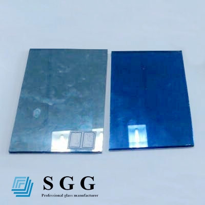 Top quality 6mm Dark Blue Reflective Glass