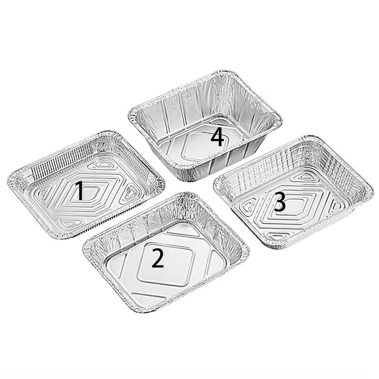 Disposable Pan Alu Foil Containers 800ml Disposable Baking Sheets