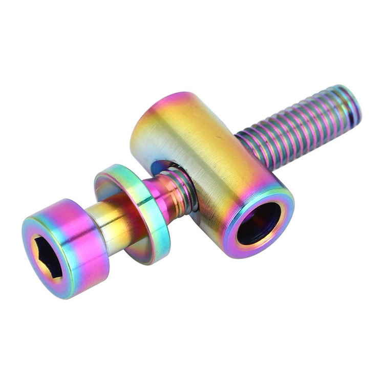 Custom Titanium Bolts Fasteners Cnc Gr5 Motorcycle Alloy Anodized M4 M5 M6 M8 M10 M14