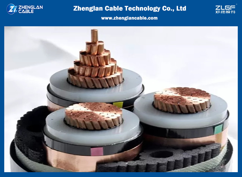8.7/10KV Medium Voltage 3 Core Armoured Power Cable with XLPE Insulated （AL/CU/XLPE/LSZH/DSTA）