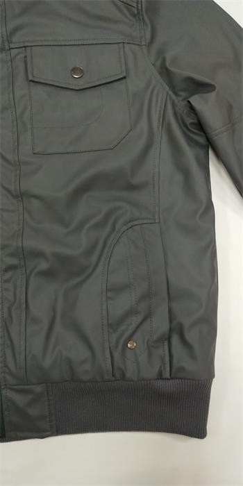 Biker Mens Padded Leather Jacket Long Leather Padded Coat