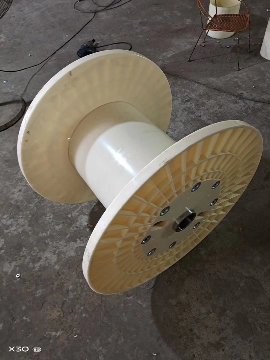 Customized ABS Plastic Wire Spool 300mm Bobbin Drum For Cable Wires