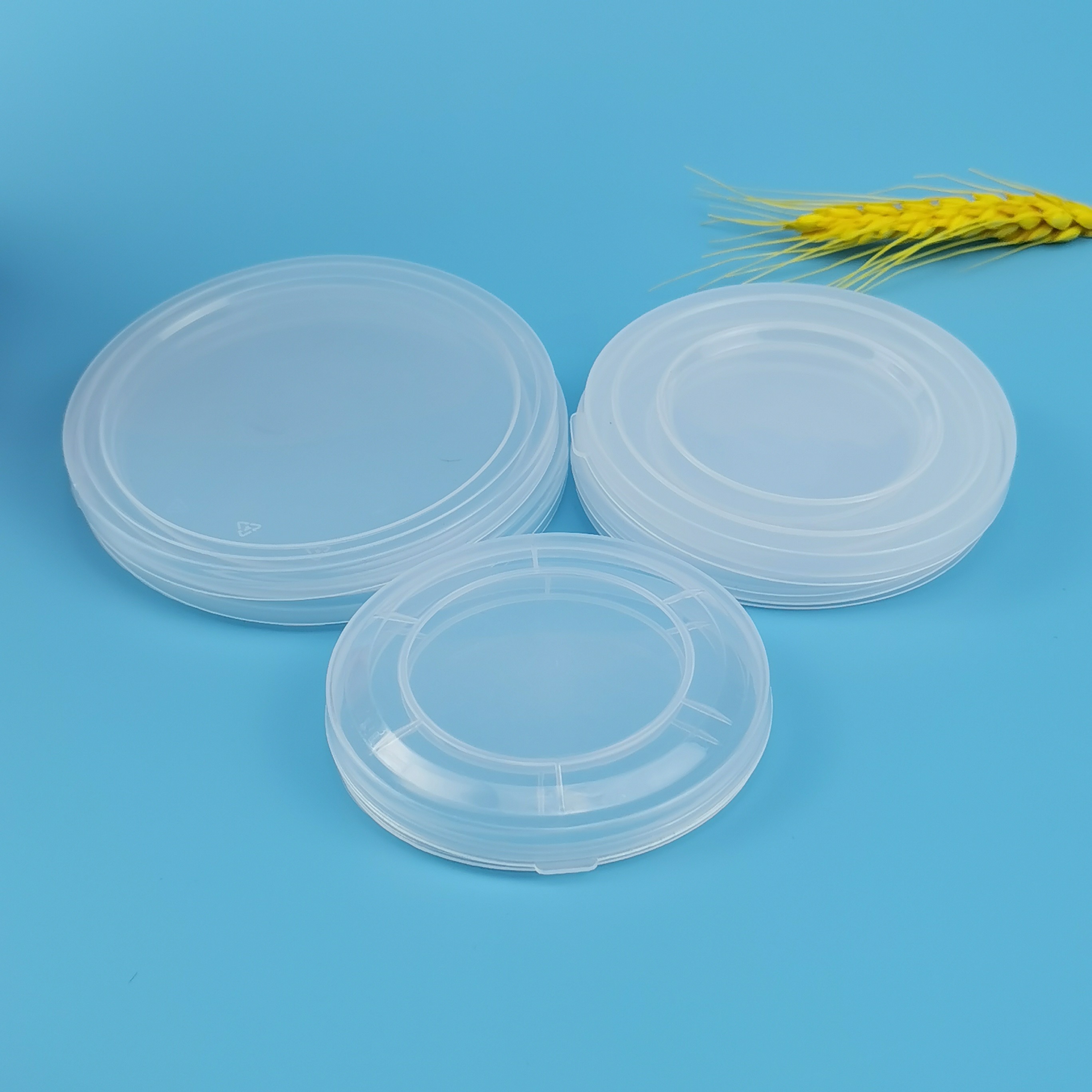 Recycling Paper Cylinder Debossed 73mm Custom Plastic Lids
