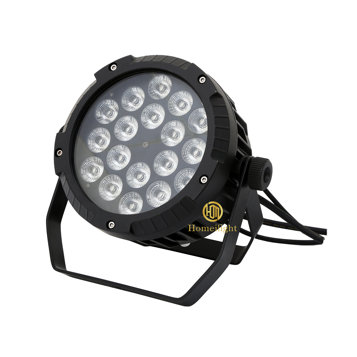18*18W 6 In 1 Flat Par LED Lights , Par LED RGBWAUV 5000 Lumens For Wedding Party DJ