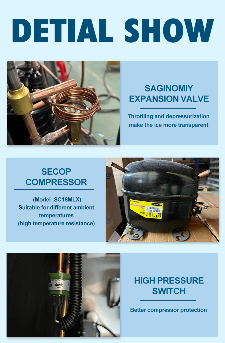 500kg Ice Making Machine Energy Saving Commercial Ice Machine