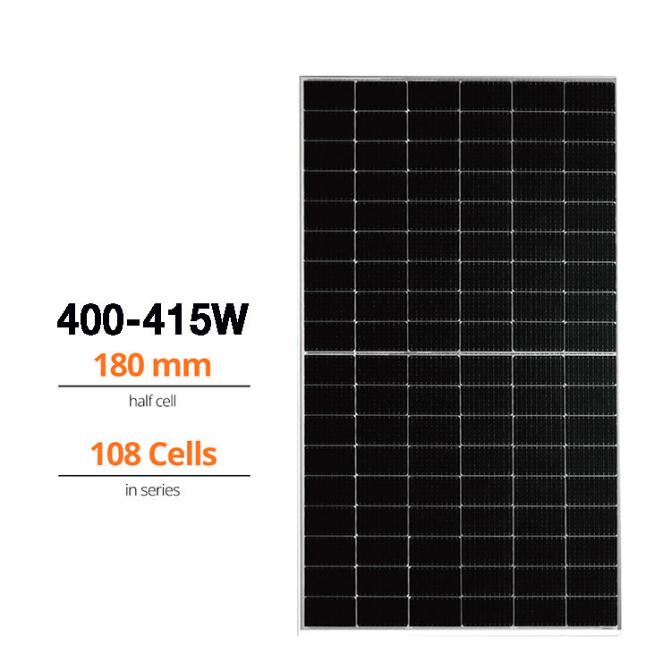 Best selling cheap price 410W 415W mono 400 watt crystalline photovoltaic full black flexible solar panel