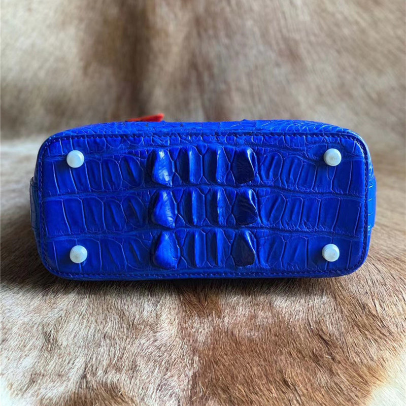 Authentic Exotic Crocodile Skin Women's Shell Purse Genuine Alligator Leather Female Handbag Lady Single Shoulder Bag