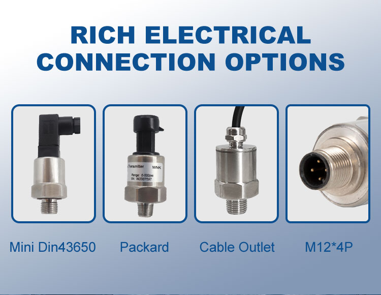 Compact Air Pressure Transmitter 4-20mA For Liquid Gas Steam