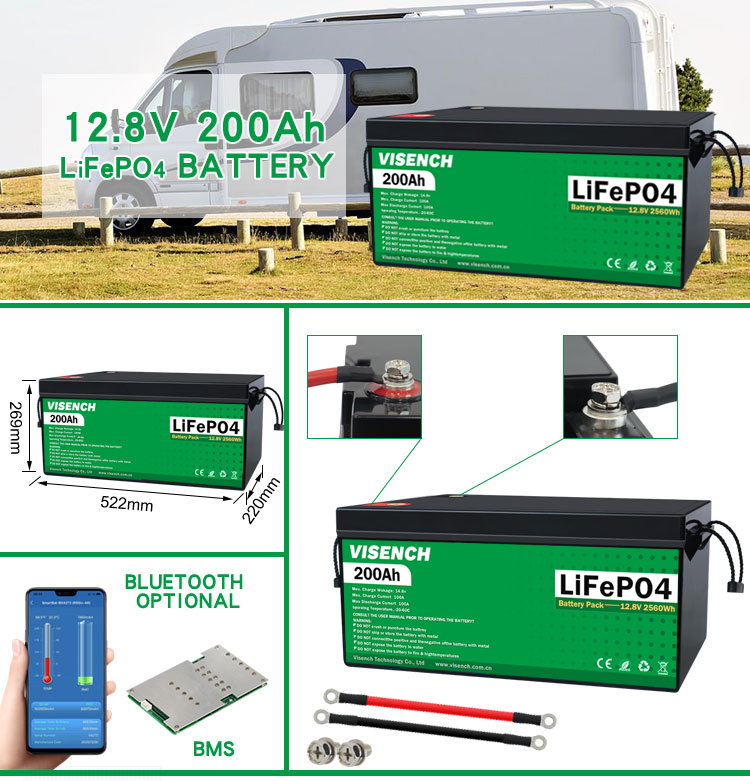 Visench Direct factory 48v battery 200Ah Deep 6000 Cycles Solar Lifepo4 Rechargeable Li-Ion Energy Storage Battery