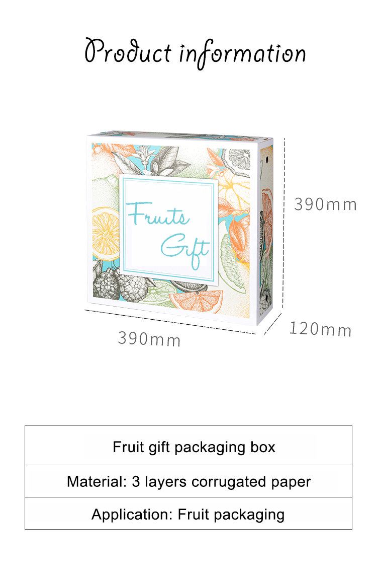 Triple Layers Big Size Corrugated Takeway Food Box Fruit Packing Box Free Sample