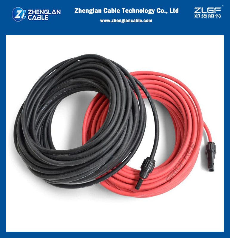 1.5kv XLPO Insulated Tinned Copper Solar Wire 4MM 6MM 10MM PV Cable DC Solar Power Cable