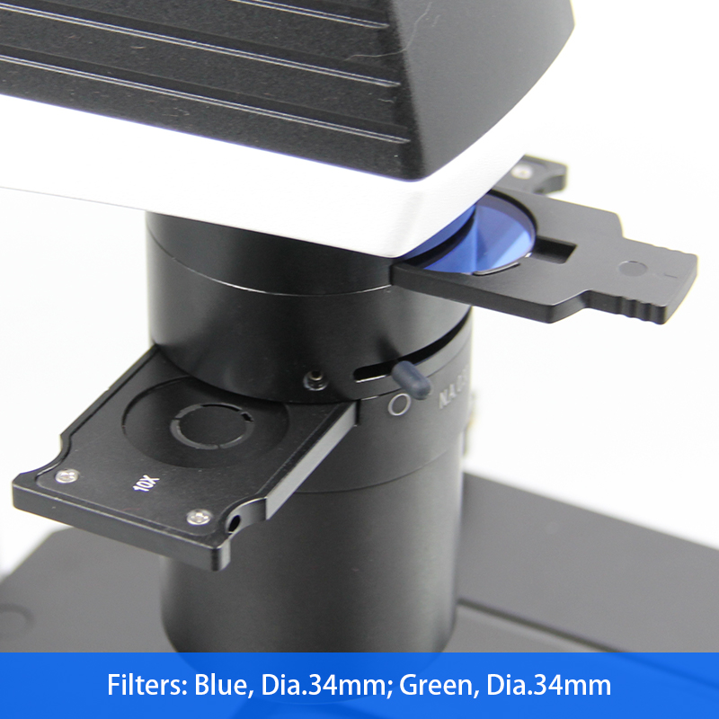 WF10x / 22mm Trinocular Inverted Biological Microscope A14.2603 Large Diameter Quintuple