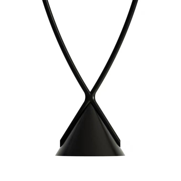 Modern Indoor Dining Room Black Pendant Restaurant Showroom Ceiling LED Chandelier