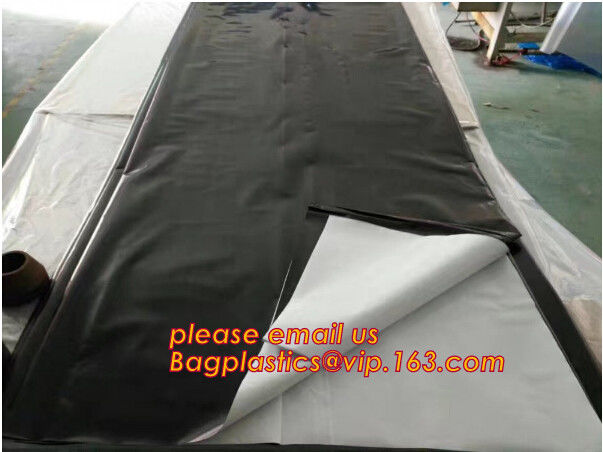 0.1mm 0.12mm 0.15mm 0.18mm 0.2mm 0.25mm hydroponic agriculture white/black panda opaque polyethylene PE film BAGPLASTICS