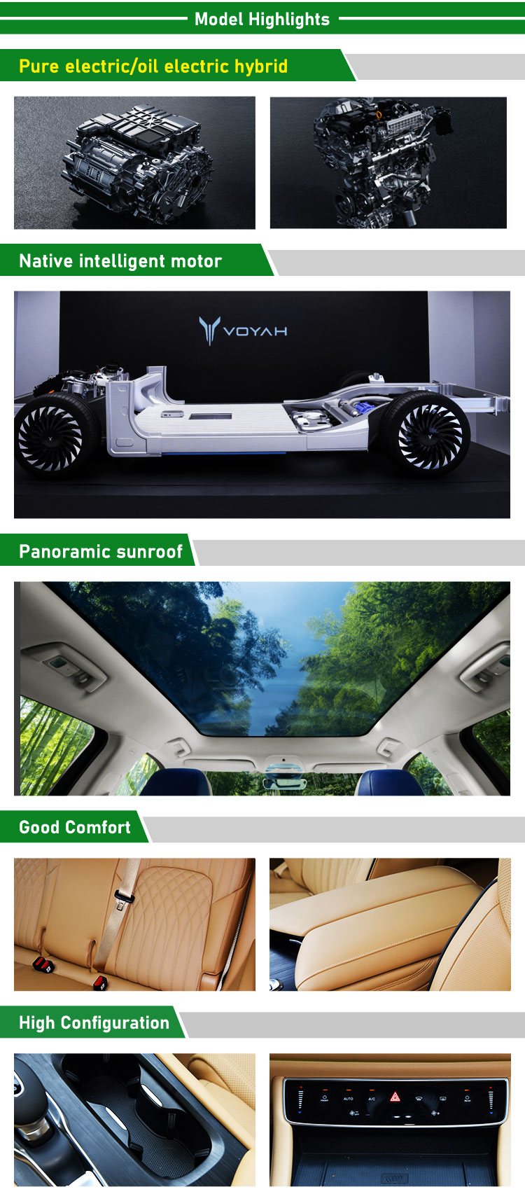 2024 High Speed Electric Energy Car with NEDC 475/605KM Engine 1.5T L4 5 Door 7 Seat Drive Fast Charge Oil-Electric Hybrid