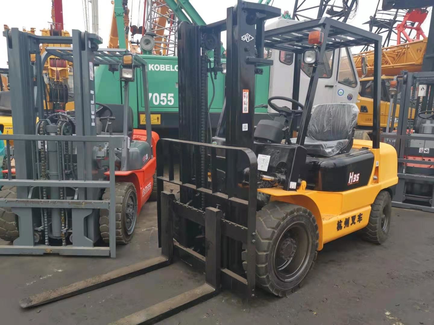3.5T Hangcha Fd35 Used Diesel Forklift 2780mm Height