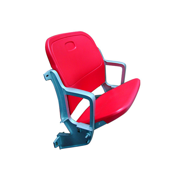 Big Red Back Height 880mm Folding Stadium Chair With Armrests Impact Resistance