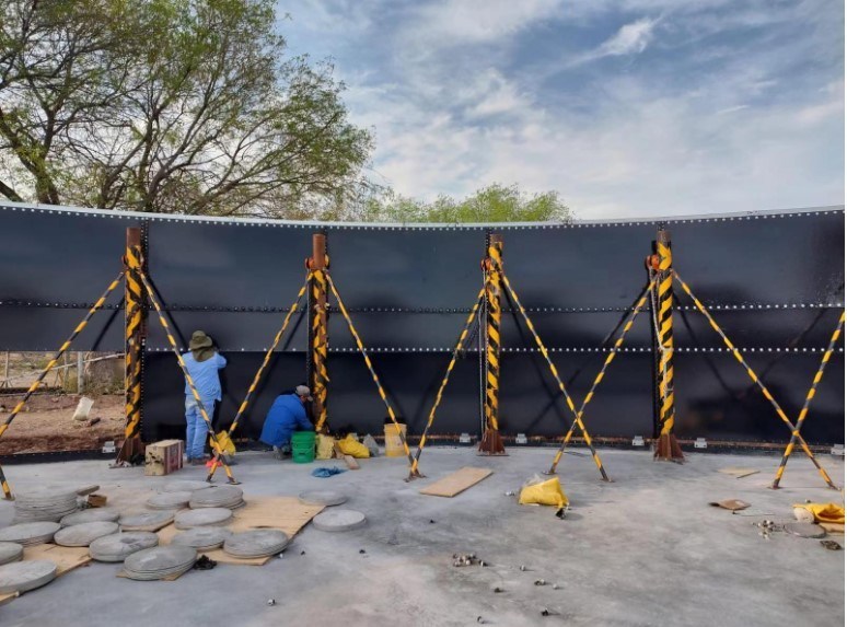Simple Electric Hoist for Tank Lifting Construction