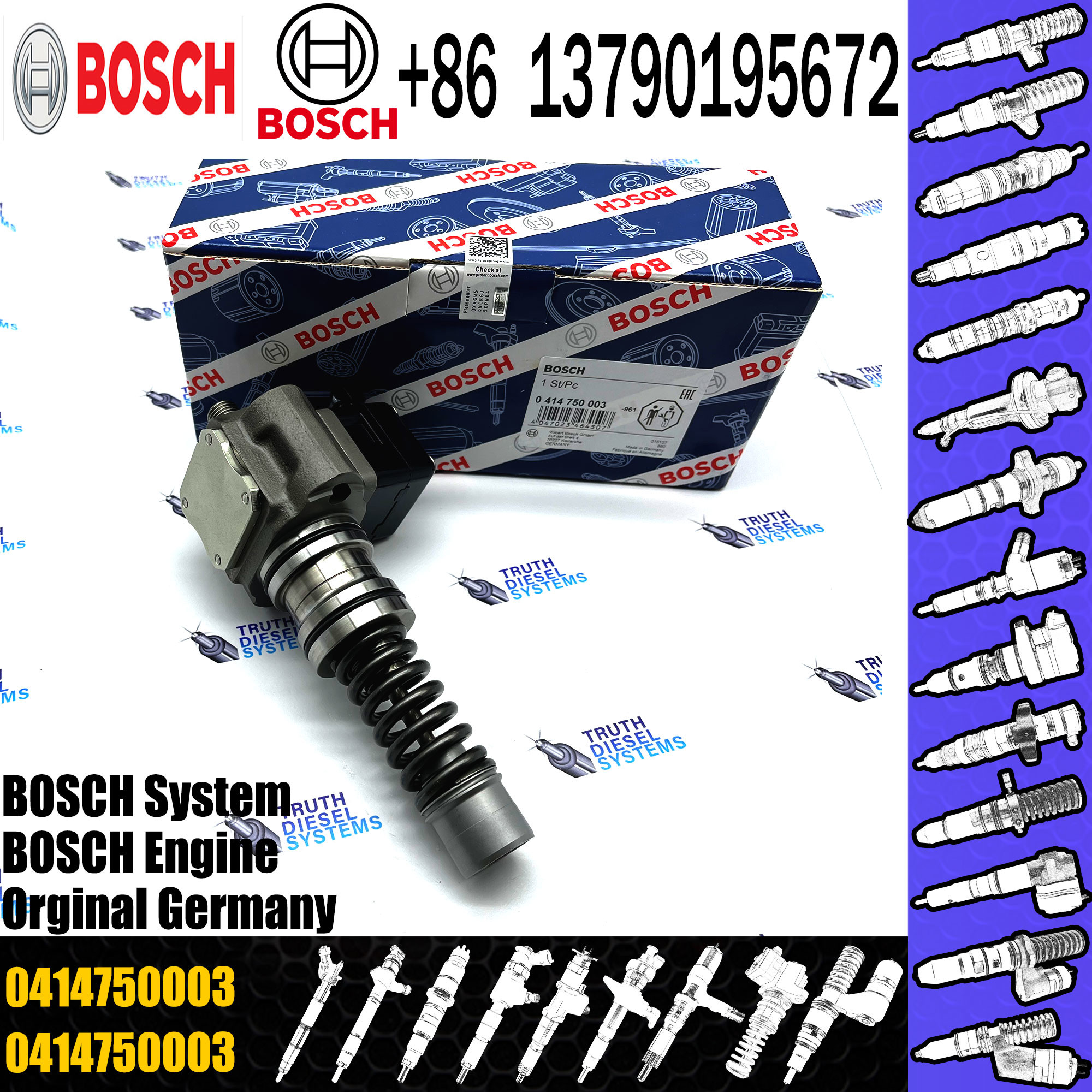 Diesel Fuel Injection Unit Pump for VOL 20460075 Deutz BF6M2012C 02112707 0414750003 Bosch