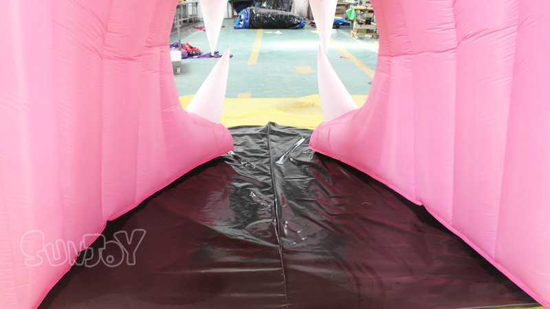 Hot Sale Inflatable Bouncer Tiger Head Tunnel Commercial Bouncers Inflatables