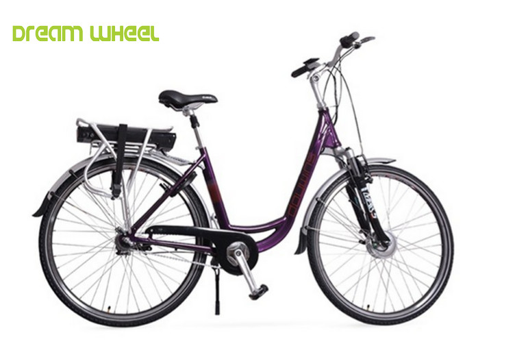 3 Speed 700C Electric Urban Bicycle With 36V 250W Front Motor