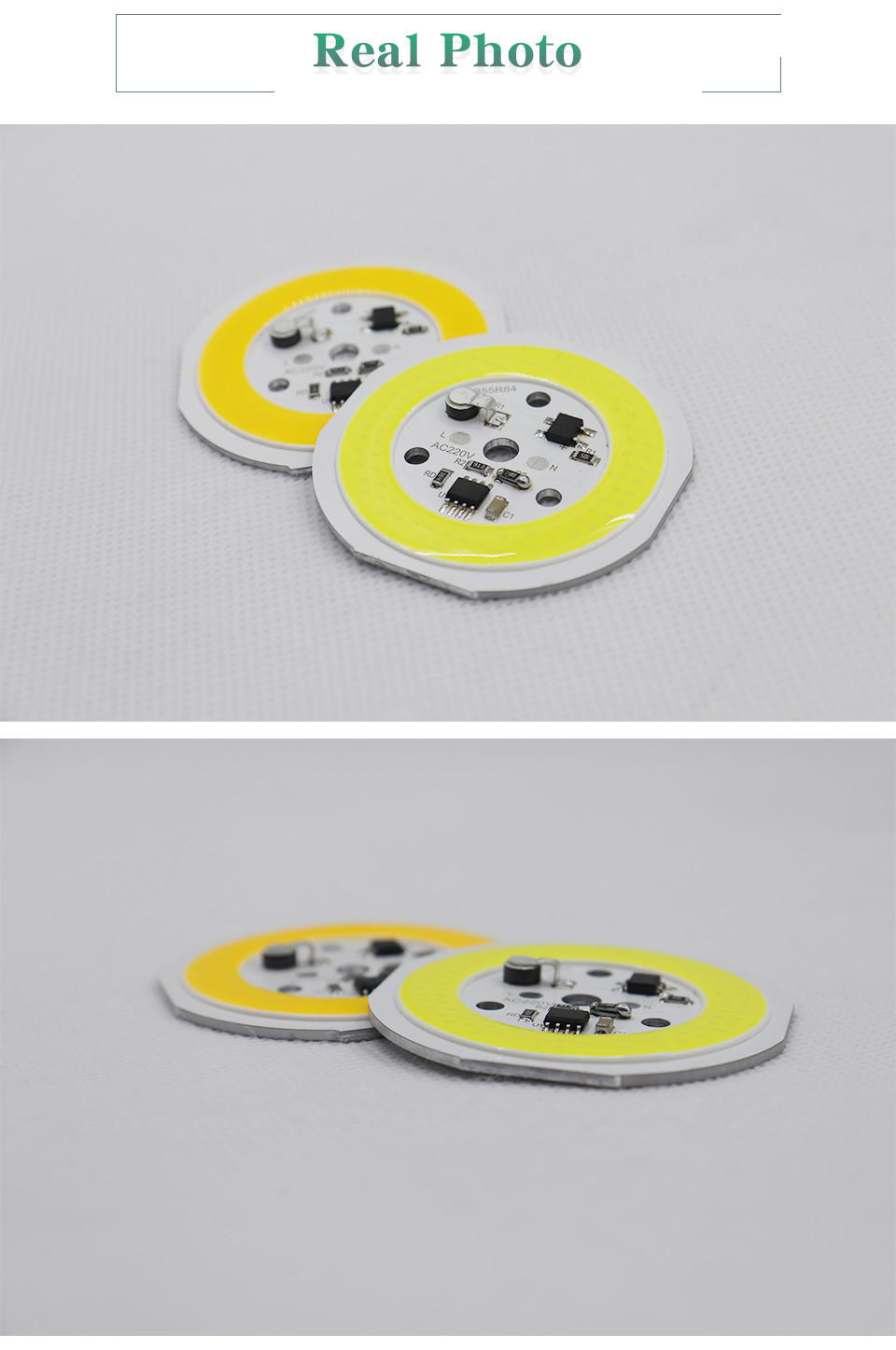 220V AC COB LED Chip High Brightness 12W 15W Warm LED Module