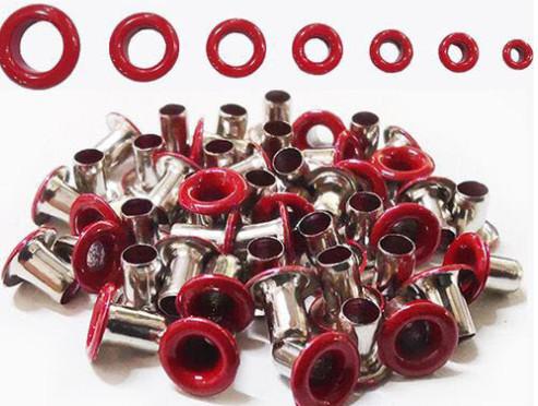Electroplated IRON Hollow Snap Eyelet Rings Buckle Diameter 4-10mm Suitable For