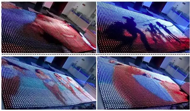 See Through Programmable Led Mesh Screen Video Wall P50 P80