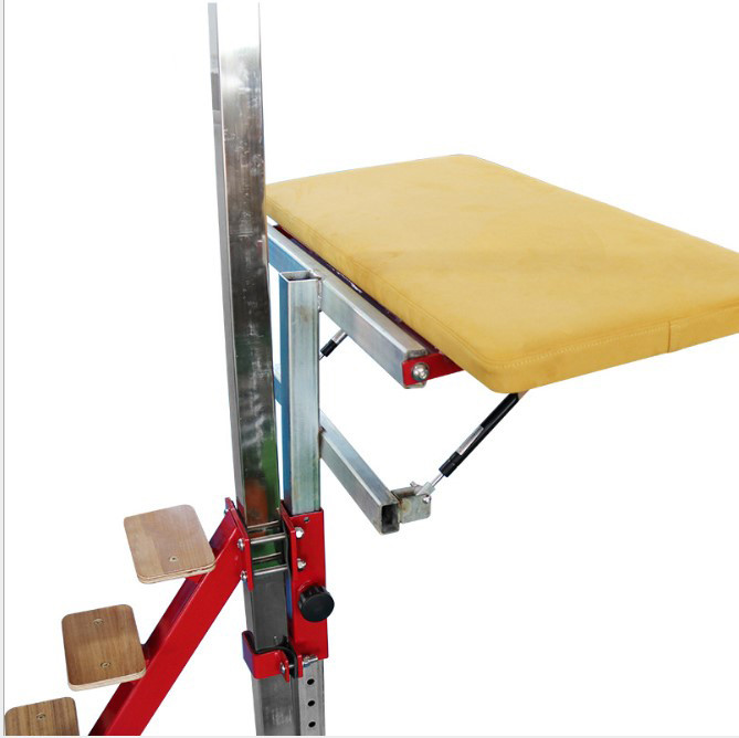 Fig Approval Red Pine Made Gymnastics Spotting Bench For Parallel Bars