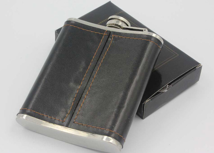 Jack Daniel'S 7 Oz Leather Hip Flask , Customized Alcohol Hip Flask
