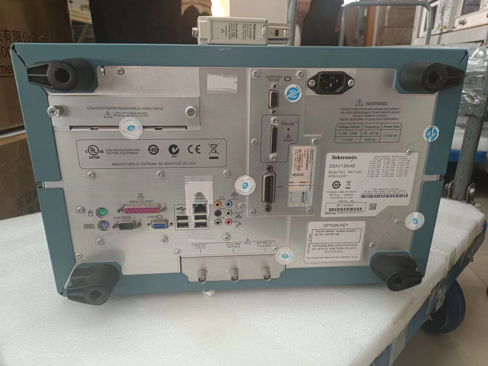 Tektronix DSA71604B Oscilloscope 16 GHz 4 Ch 50 GS/S Used Pre Owned