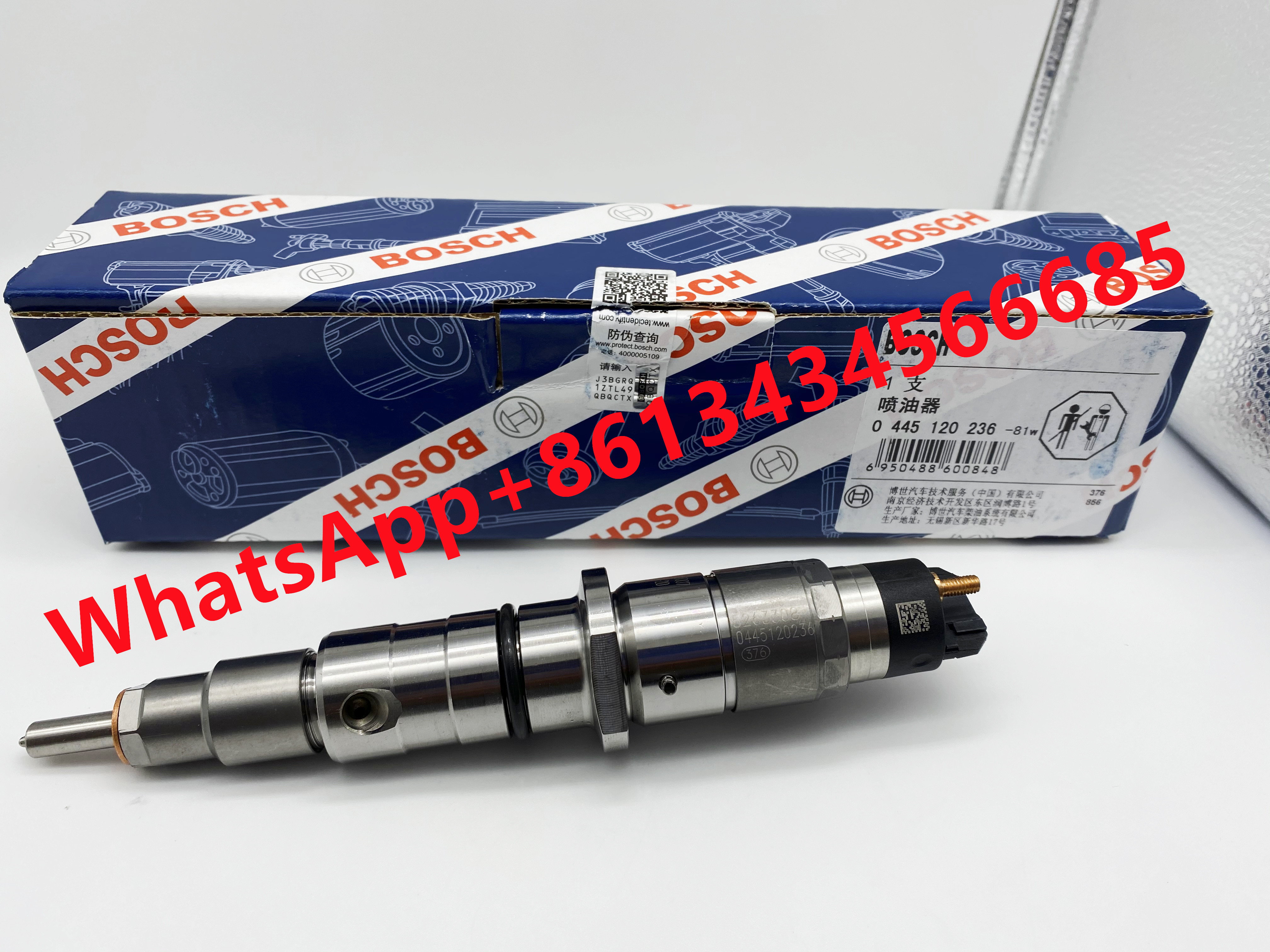 Genuine Original Common Rail Injector 0445120029 0445120125 0445120236 for Case Cummins Komatsu bosch fuel injector