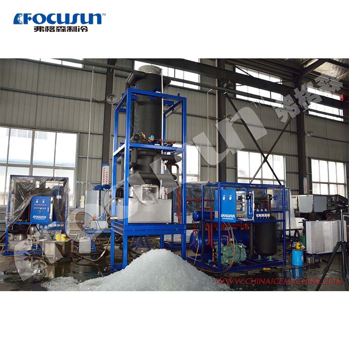 Large Capacity Focusun Tube Ice Machine with Superior Efficiency and Bitzer Compressor