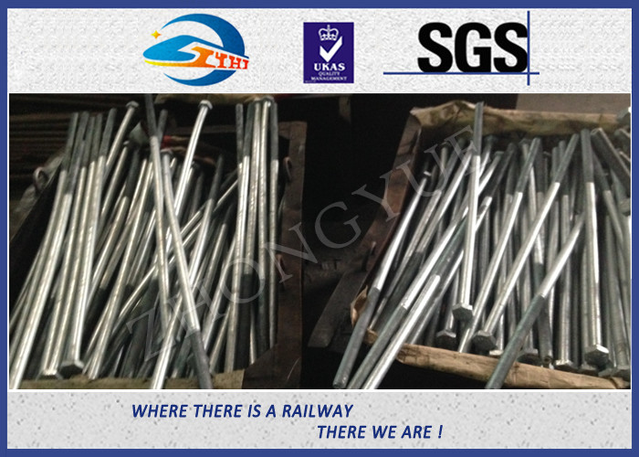 Customized High Strength Hex Bolts Railway Bolt With Nuts / Washers