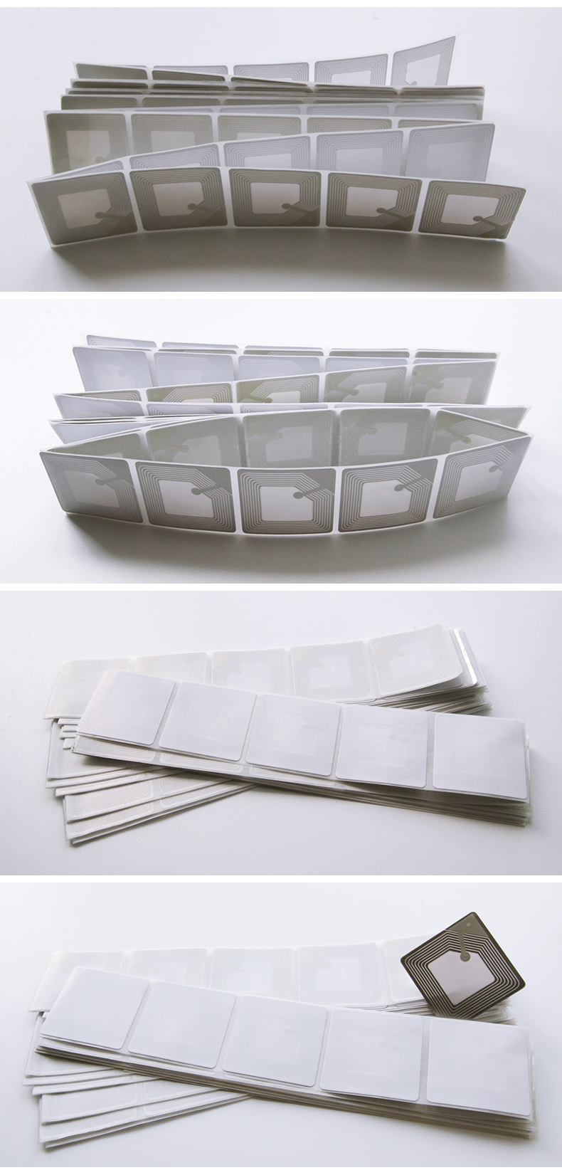 Holy 40*40mm Anti Theft Sticker Eas Soft label RF 8.2MHz Stickers Label For Garment Barcode Eas RF Sensor Sticker