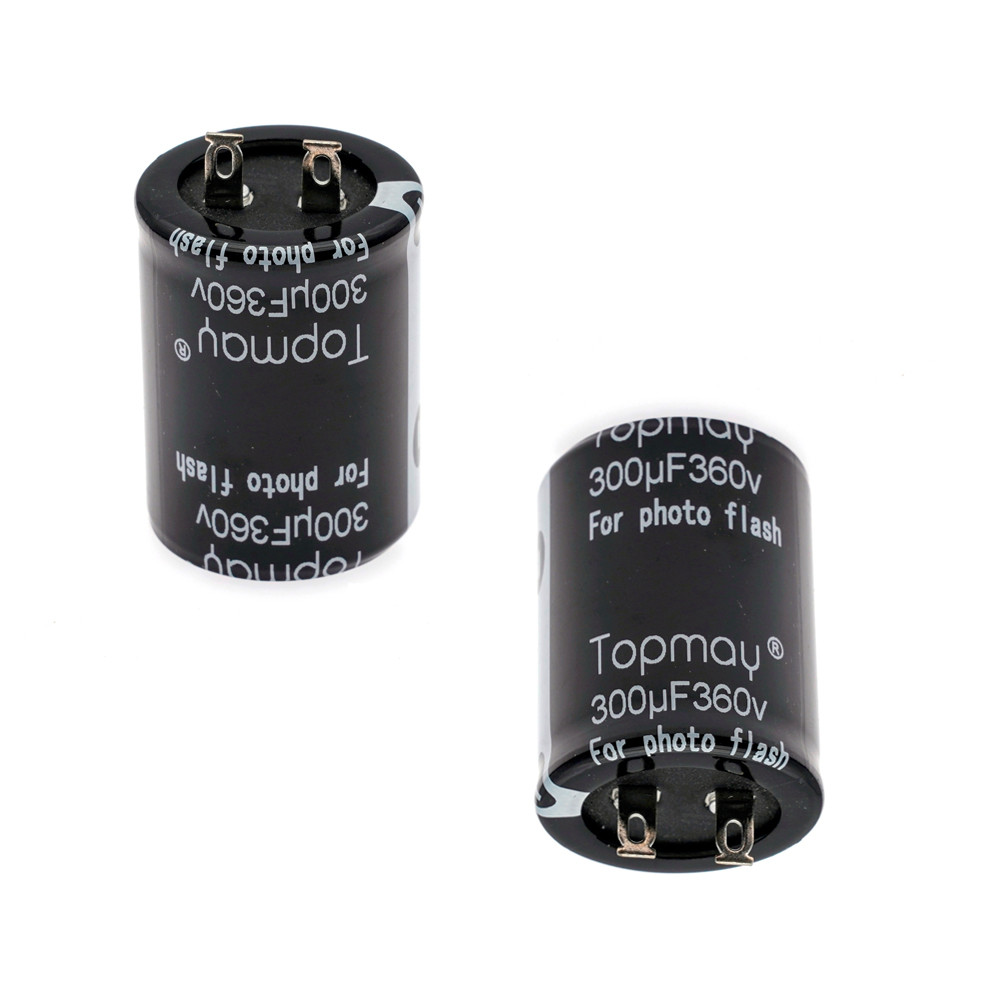 Lug Type Aluminum Electrolytic Capacitor 300uF 360V For Photo Flash