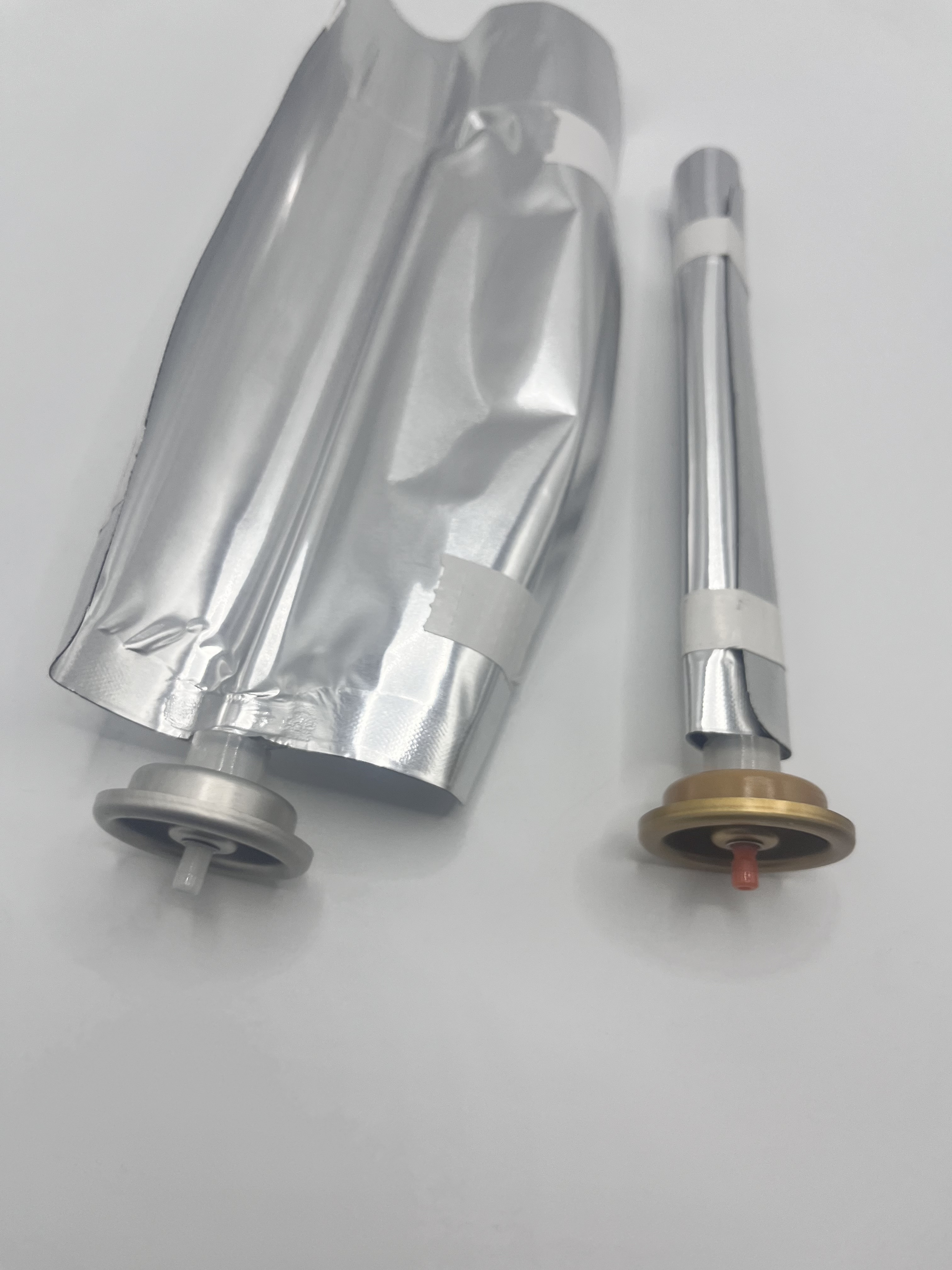 Efficient male Bag on Valve Space Saving Design for Household Products