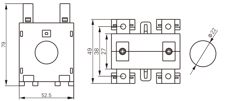 single phase ac current transformer DX-20 50/5A - 150/5A current transformer 200 5 ratio