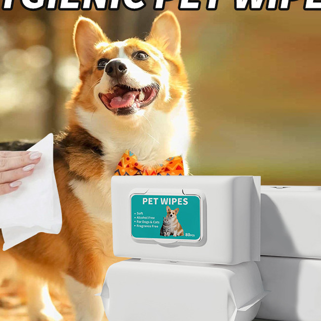 Pet Wet Wipes For Cats And Dogs No Rinse For Tear Stain Cleaning Deodorization And Cleaning Wet Wipes