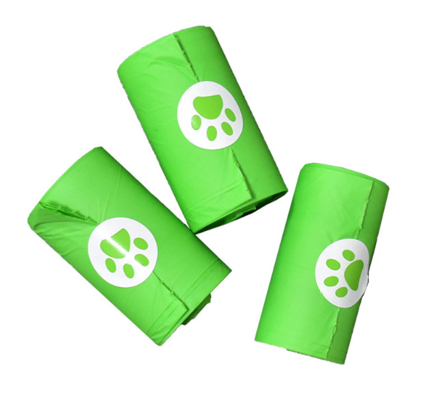 PBAT+PLA+Cornstrach 100% Biodegradable Pet Waste Garbage Bag 23*33cm USA BPI/EN 13432/EN OK-COMPOST Certification