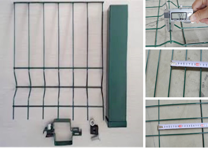 ISO Durable Powder Coat Welded 3D Wire Fencing By Wire Diameter 4.0mm