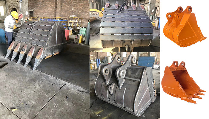 1 Cbm 1 Ton Excavator Rock Bucket In Mining Work